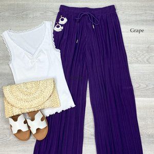 The Gamila Pant in Trendy Grape Color - Packable & Vacation Ready!